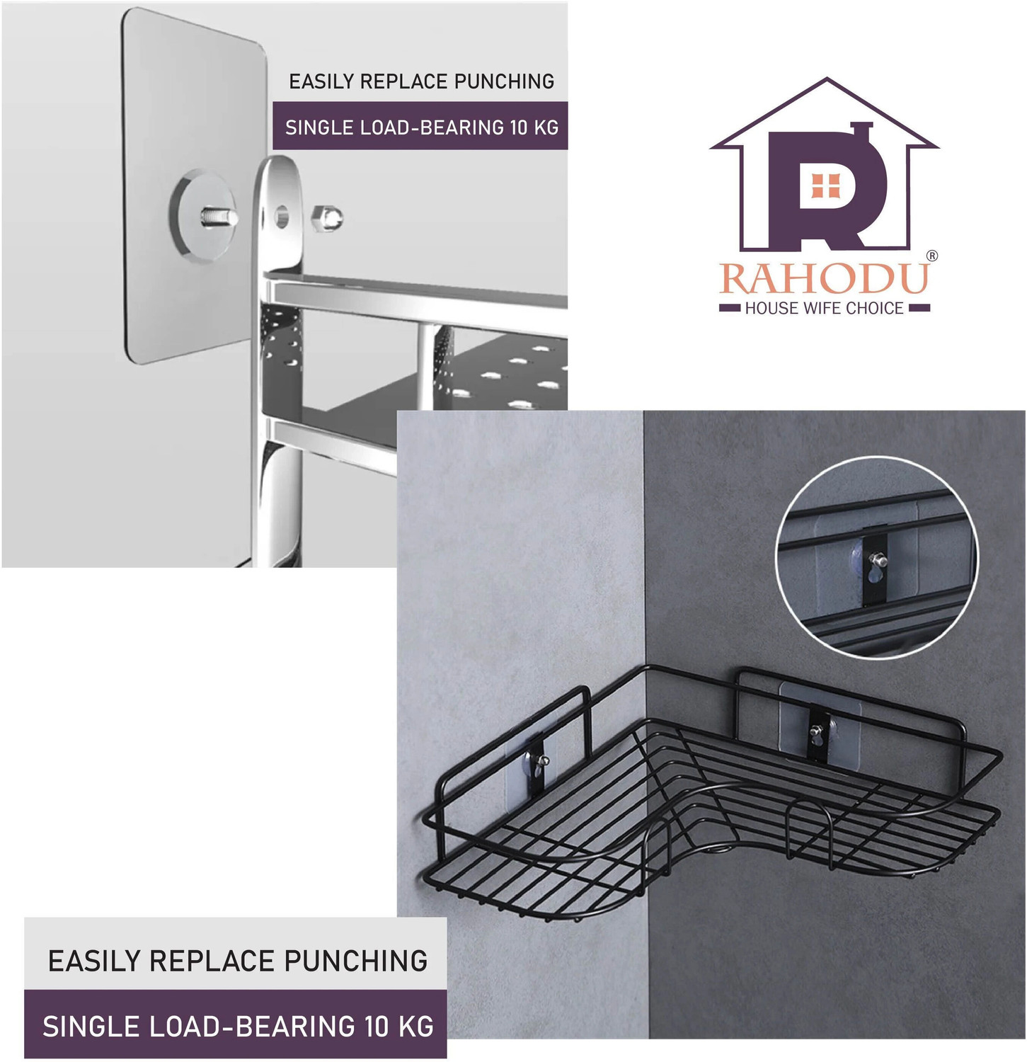Image of Rahodu Strong Adhesive Sticky Hook For Kitchen & Bathroom(Do Not Stick On Painted wall) Hook 20