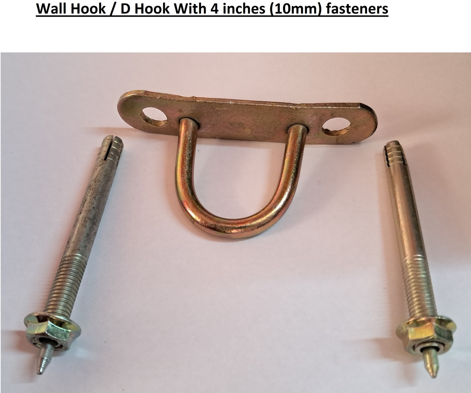 Image of Q1 Beads D-Hook Hanger with Fasteners 10X100 mm for Hanging Ceiling Fan or Jhoomer swing Hook 1