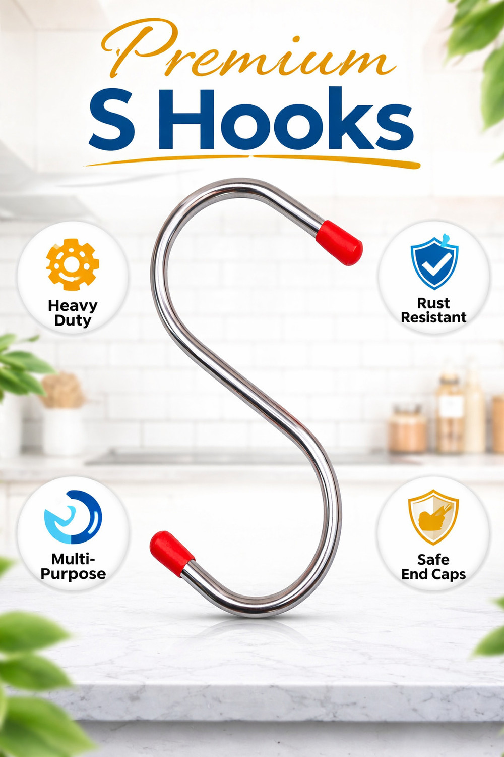 Image of GLOCY Wall Hooks Without Drill Self Adhesive Hook Hook 10