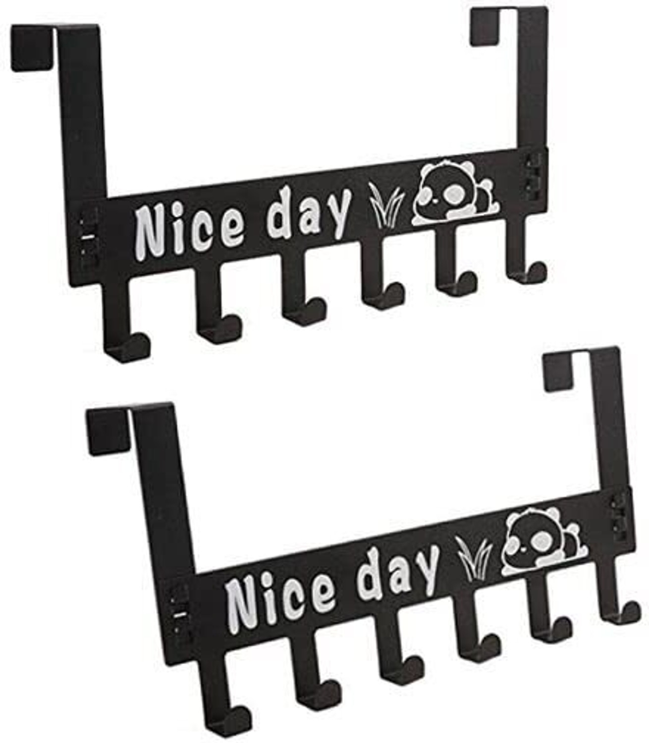 Image of KRYZVO Heavy duty over door hook hanger hanging for clothes scarf coat towel drill free Hook 12