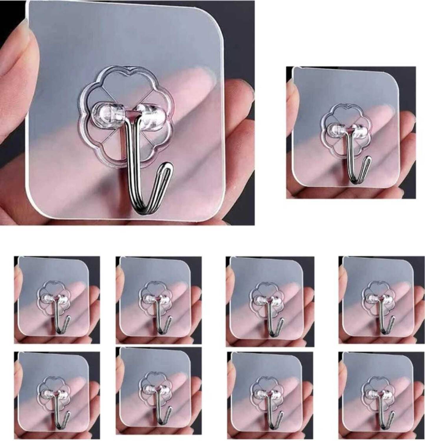 AKAAY AKAAY Stainless Steel Self Adhesive Wall Hook Hook 10