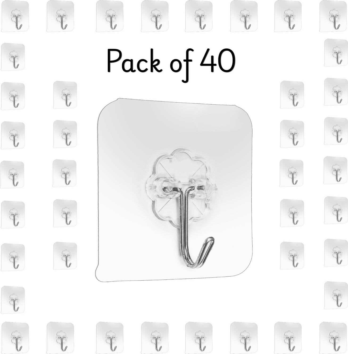 The Home Product Company Strong Adhesive Wall Hook 40 - Image 1