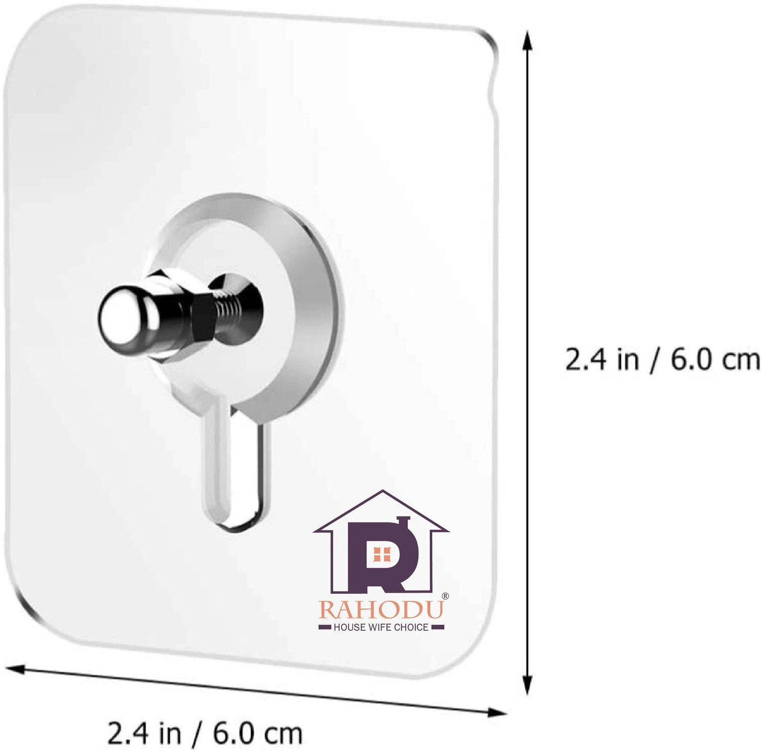 Image of Rahodu Strong Adhesive Sticky Hook For Kitchen & Bathroom(Do Not Stick On Painted wall) Hook 20