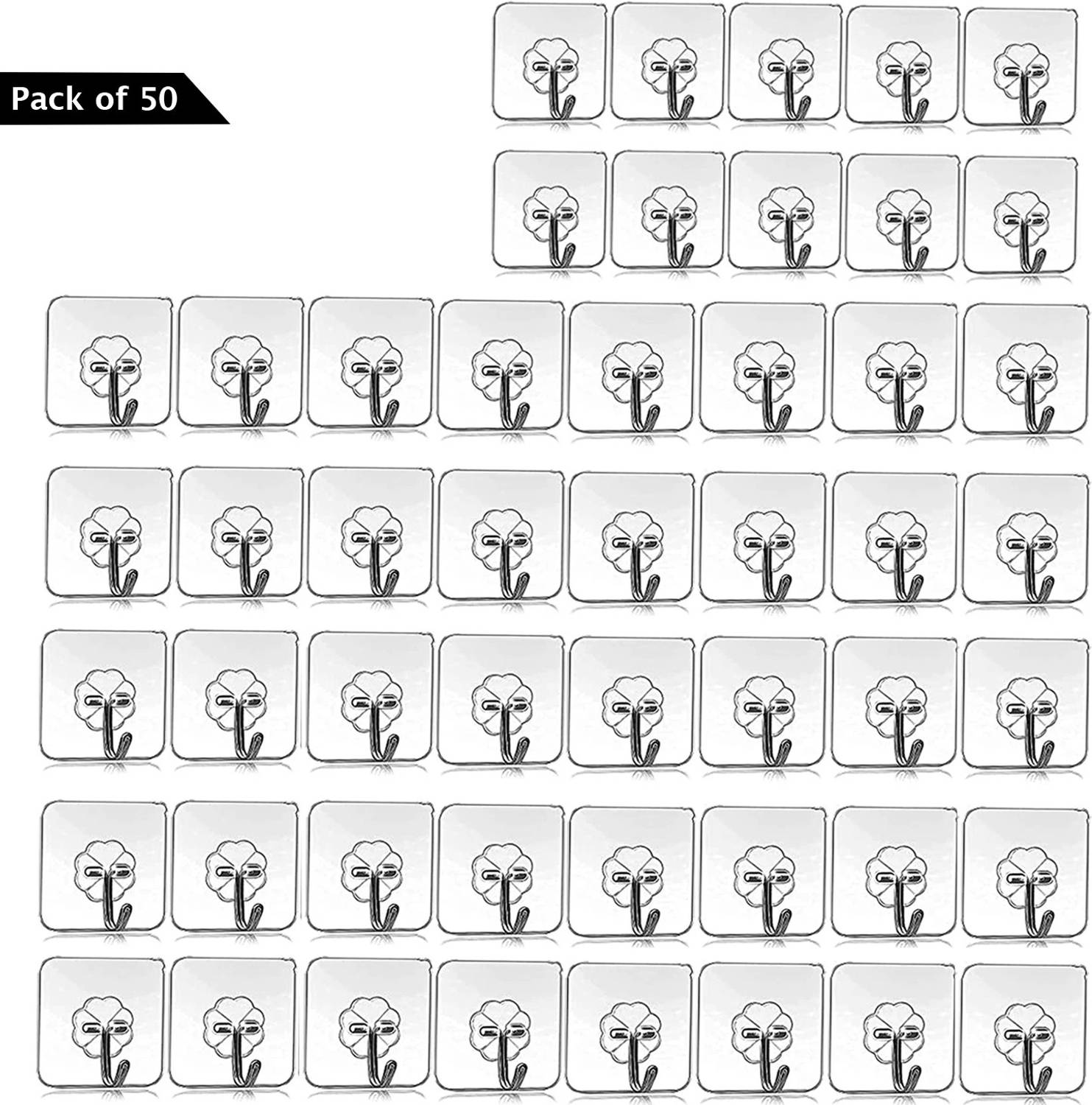 WAIT2SHOP Heavy Duty Hooks for Hanging Keys Coats Hats Bags Ceili