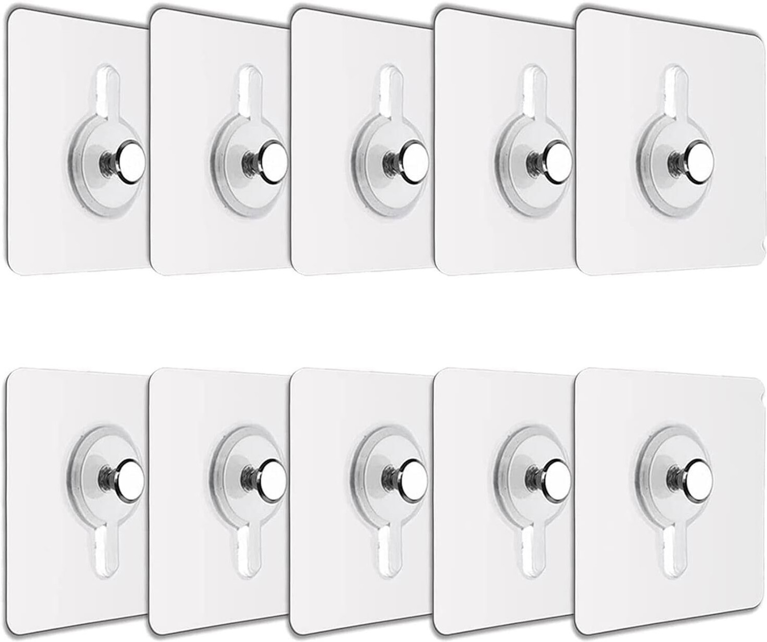 Image of JIALTO 10 Pcs Self Adoks for Sehesive Hocure Wall Hanging - Versatile 6mm Nail Hook for Hook 10
