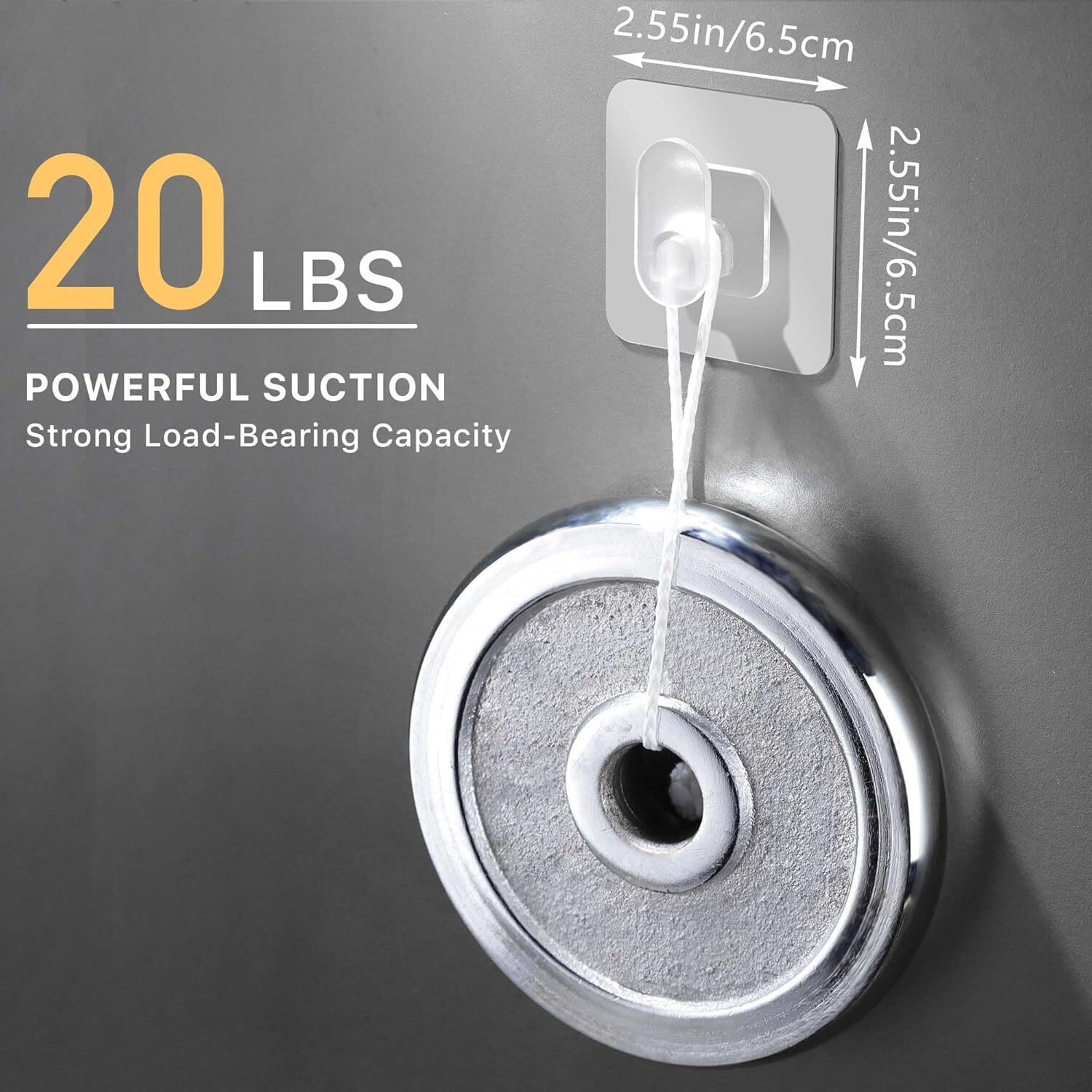 Image of QUEBLISS Wall Hooks Self Adhesive Photo Frames Hooks Clocks and More Heavy Duty Hook 8