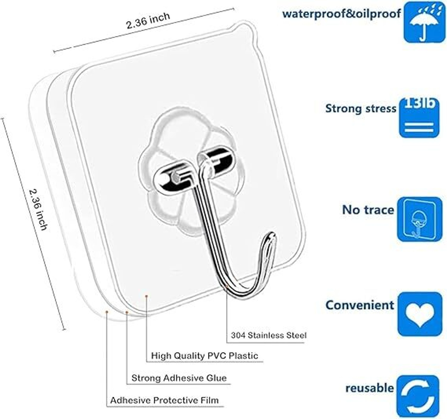 Image of KHODALEWAY PACK OF 25 Hook 1