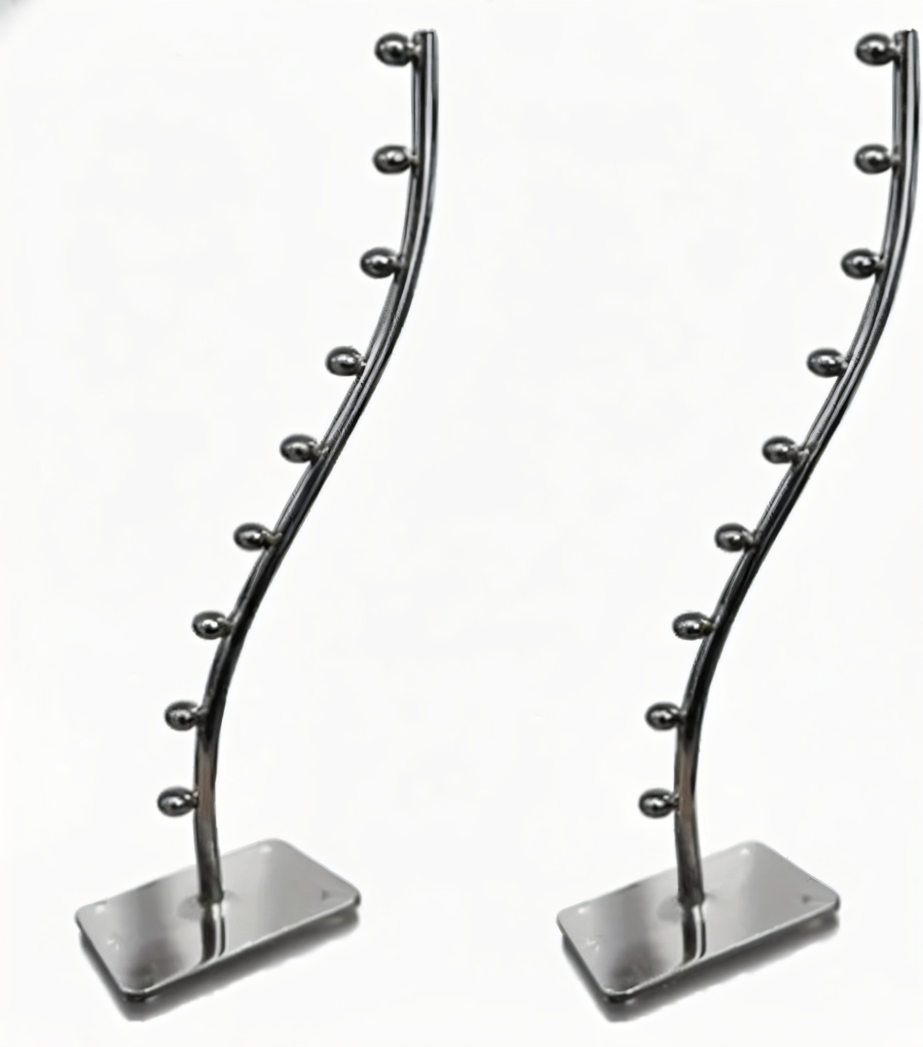 Image of SHOAMSHREE 9 pin wall drope hanger for multipurpose 9 balls for cloth metal Swivel Hook Hook Rail 9 (Pack of 2)
