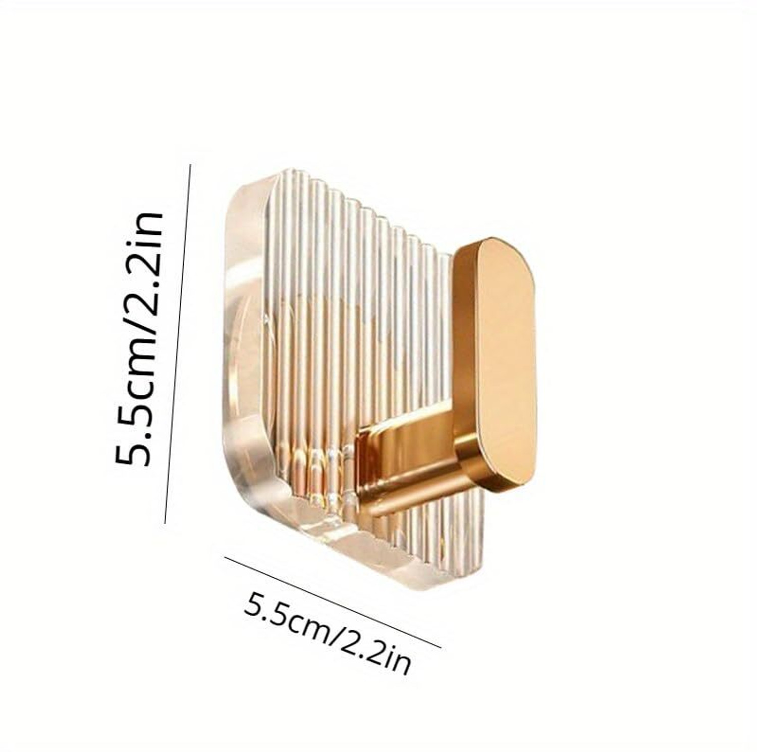 Image of XBEY Luxury Gold Decorative Wall Premium Style Adhesive Hook for Bathroom,Kitchen Hook 8
