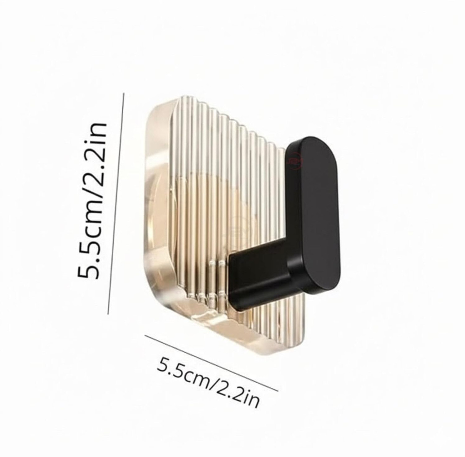 Image of KRYZVO Set of 8 Luxury Acrylic Self-Adhesive Wall Hooks | Strong Grip, Heavy Duty Hook 8