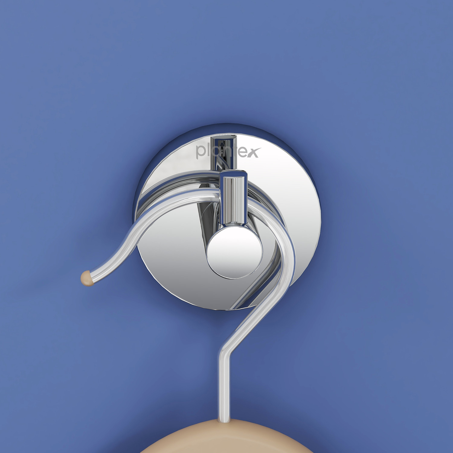 Image of Plantex Brass Smero Robe Hook /Cloth-Towel Hanger /Bathroom Accessories - Chrome (CL-3139) Hook 1