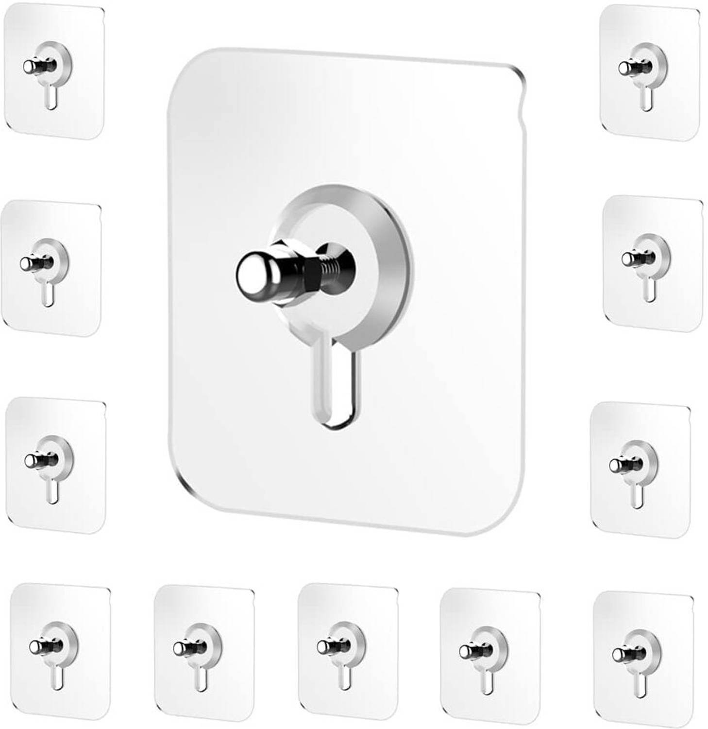 Bathdiff Adhesive Nail Wall Hooks for Hanging Kitchen and Bathroom Accessories Hook 10