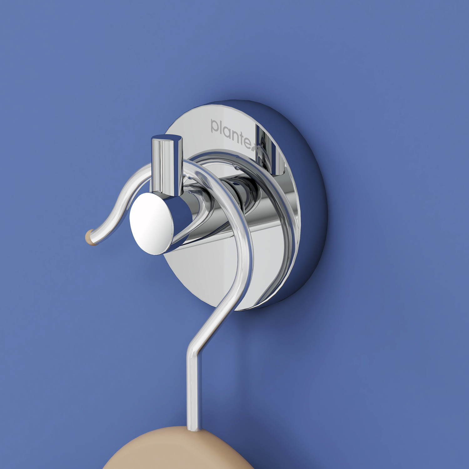 Image of Plantex Brass Smero Robe Hook /Cloth-Towel Hanger /Bathroom Accessories - Chrome (CL-3139) Hook 1