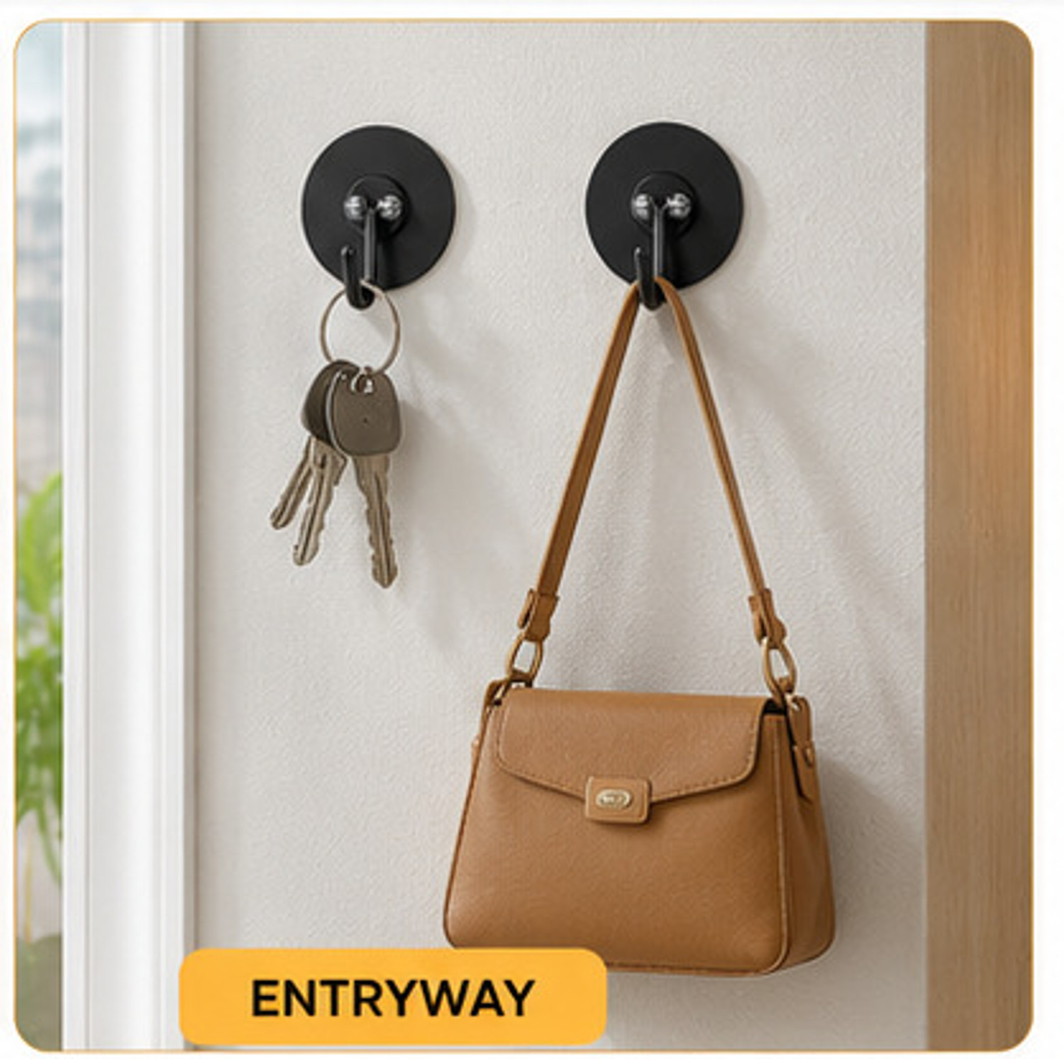 Image of QUEBLISS Self Adhesive Hooks for Wall Heavy Duty Strong Nail Free Swivel Hook 15