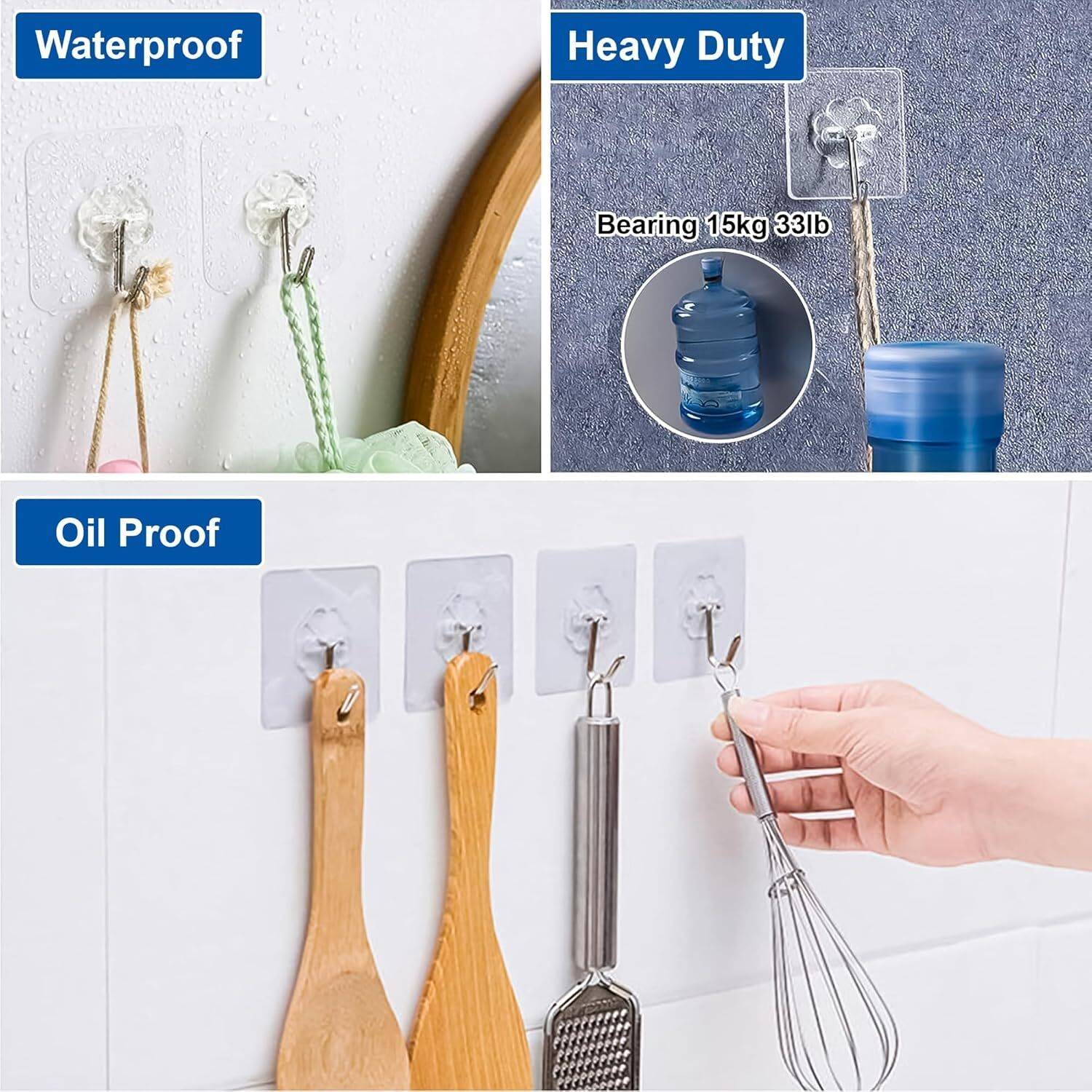 Innovista Flower Hook Heavy Duty Self-Adhesive Waterproof Wall Ho... more