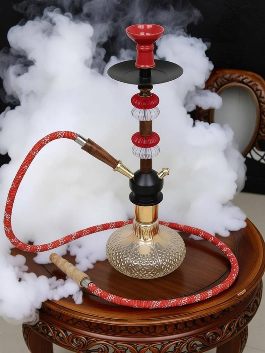 ALL.NATION.IMPEX 14 inch Iron Glass Hookah - Image 5