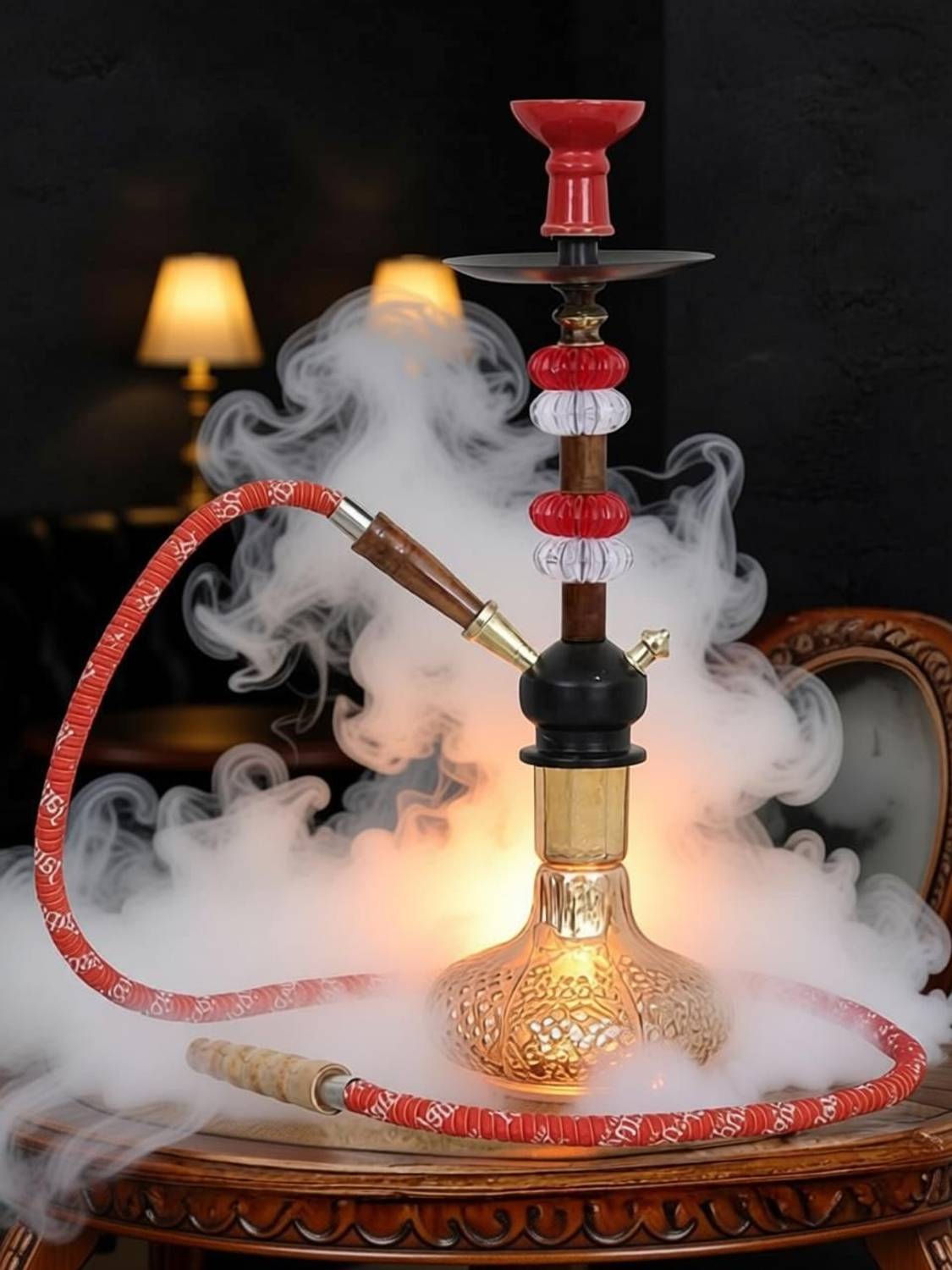 ALL.NATION.IMPEX 14 inch Iron Glass Hookah - Image 4
