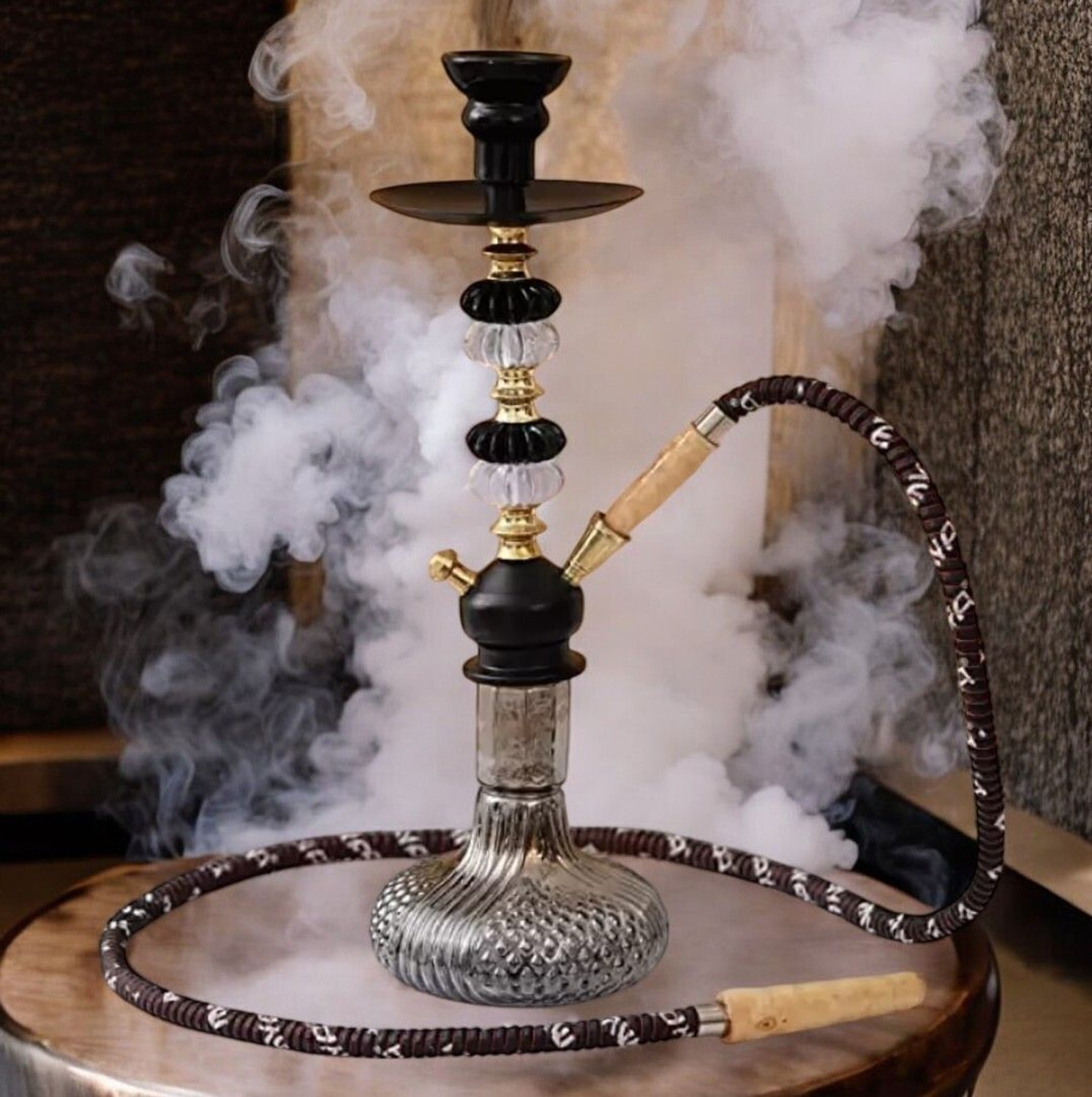 Image of ALL.NATION.IMPEX Premium Designer Crystal Style 15 inch Glass Hookah