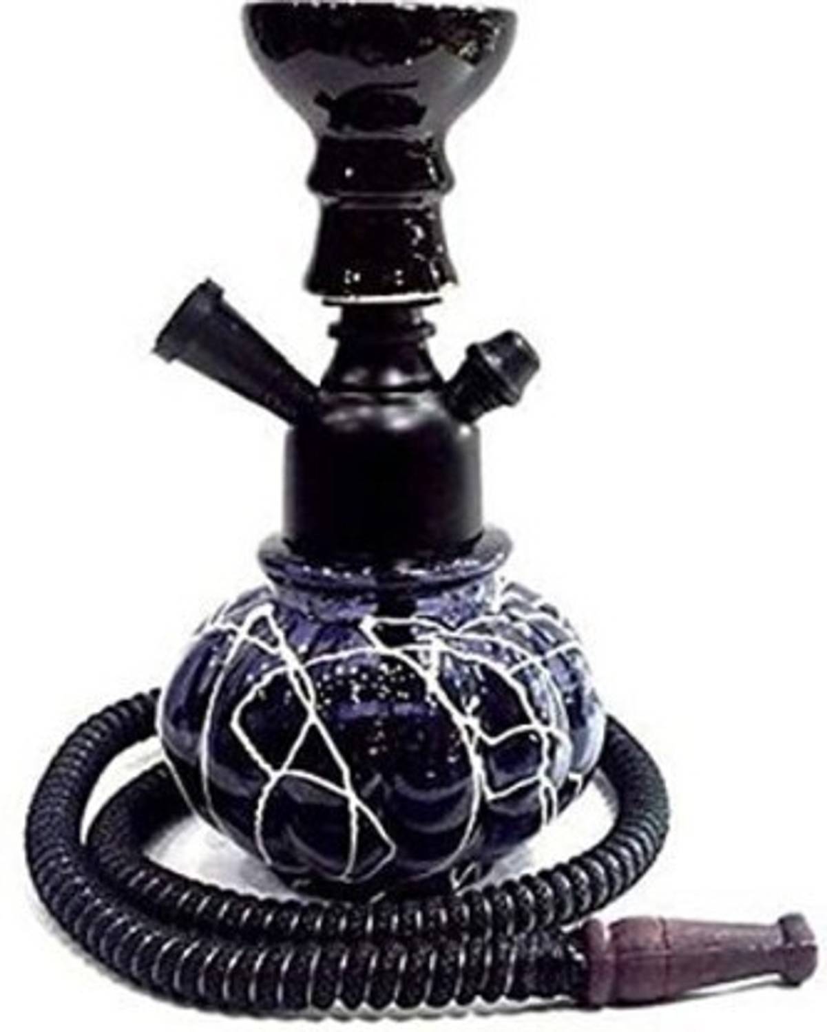 Bezak 9 inch Glass, Iron Hookah