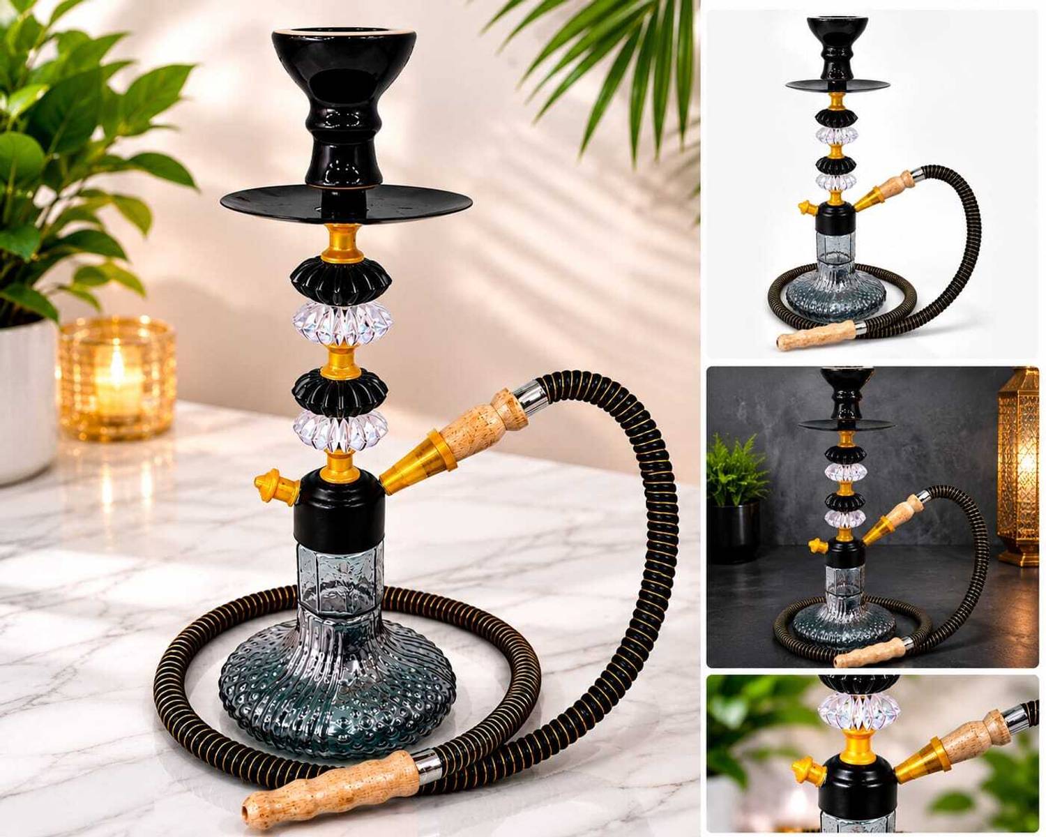 FUMIFY Phantom Gold 14.5 inch Iron Hookah - Image 1