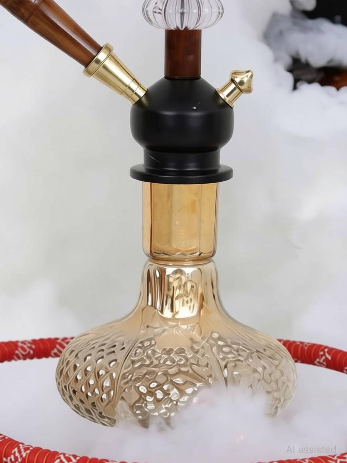 ALL.NATION.IMPEX 14 inch Iron Glass Hookah - Image 2