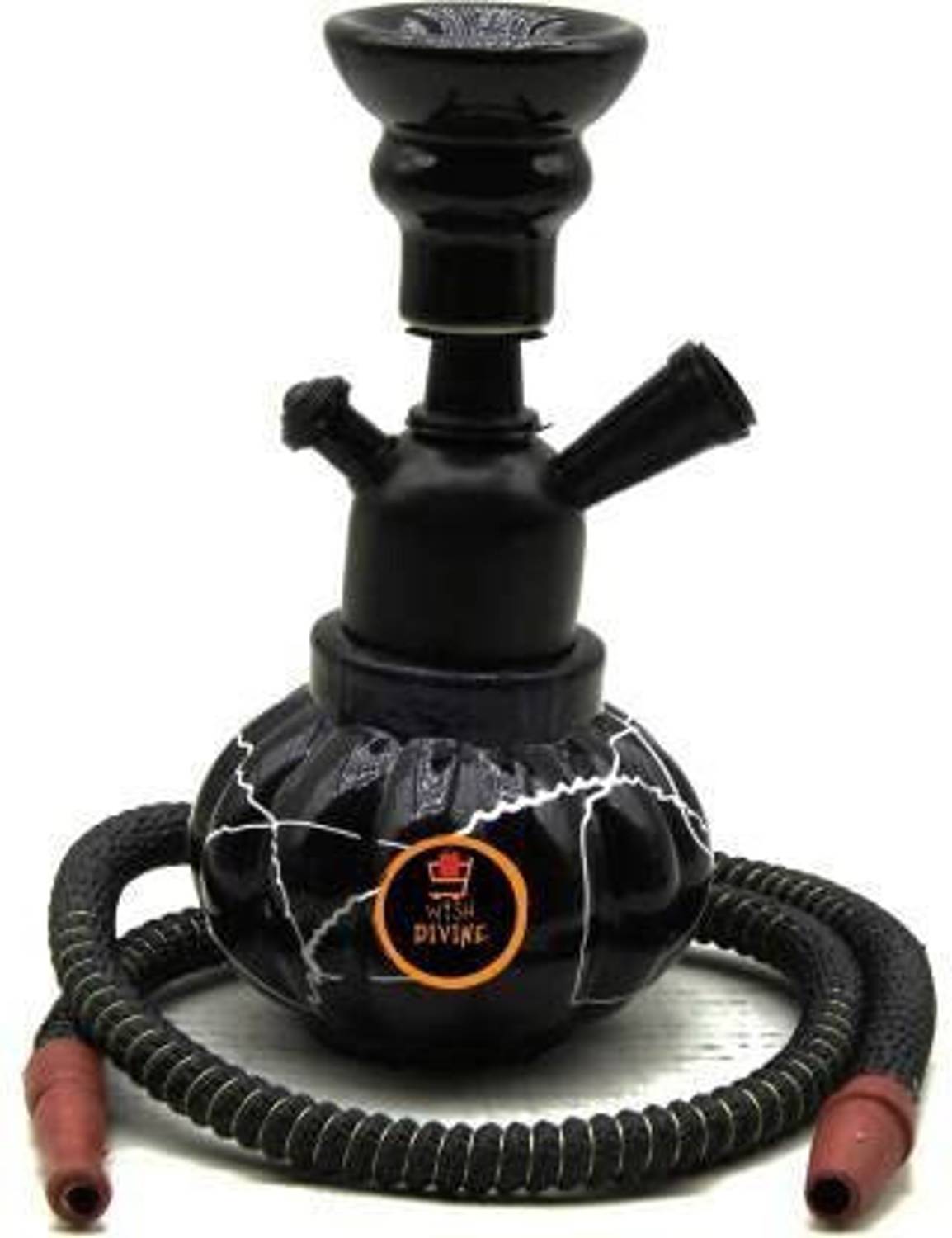 Bezak Glass Hookah Pot Green Big Luna (Height 20 Inches) 22 inch Glass Hookah