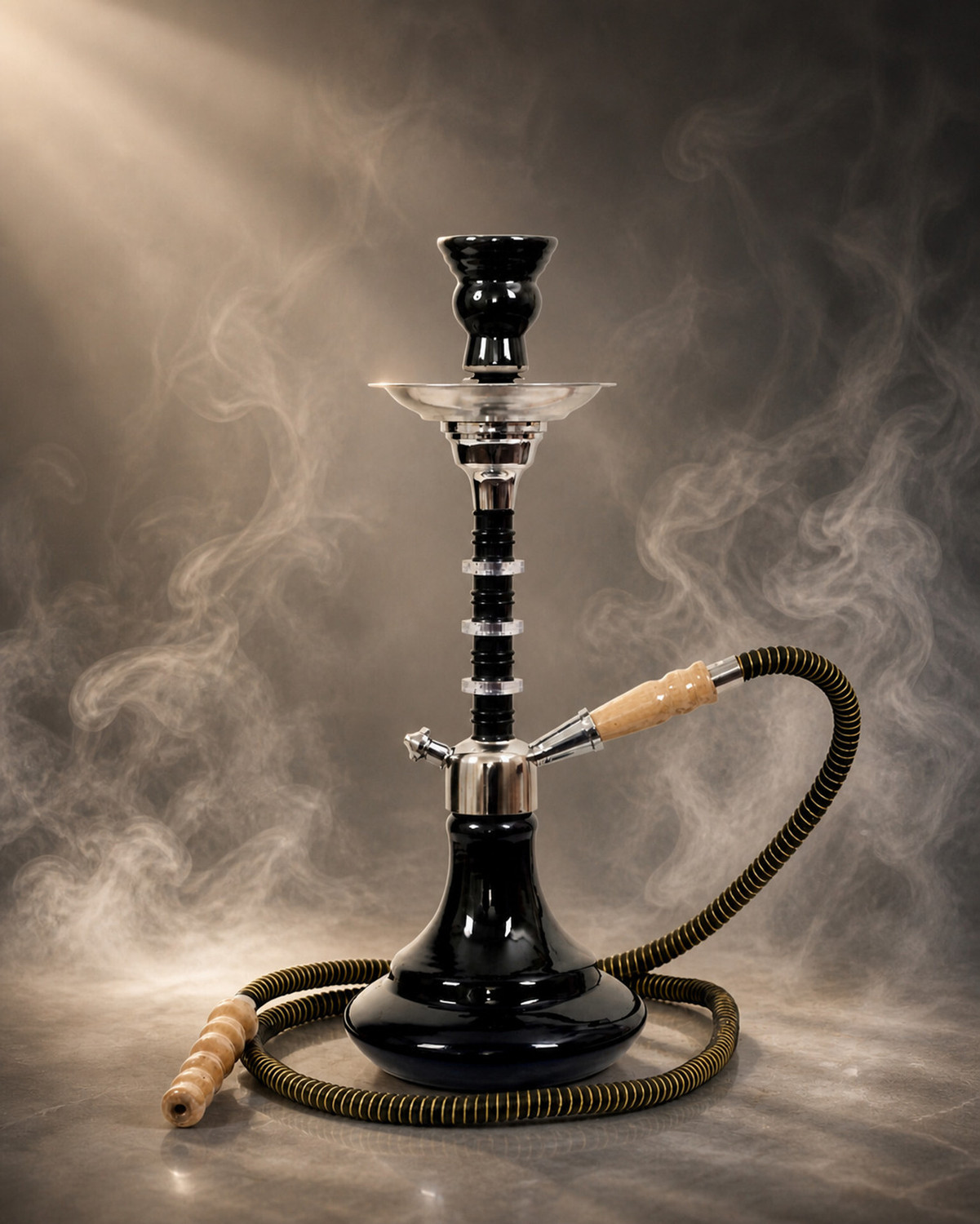 Image of dream craft PREMIUM QUALITY 18 INCH GLASS HOOKAH BLACK 18 inch Glass Hookah (Black)