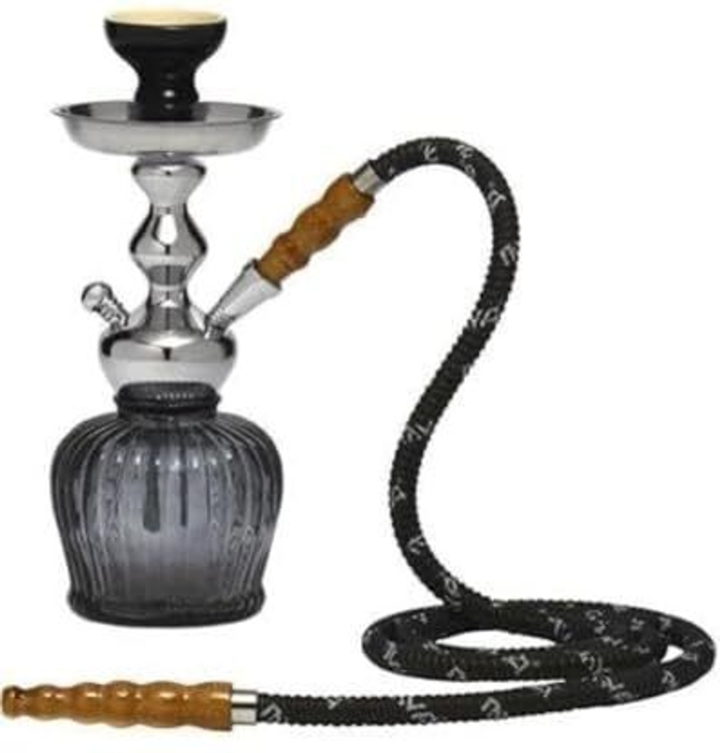 Image of FAB HOME DECOR Hookah Portable Shisha Hookah Compact Metal Hookah for Home, Party & Lounge Cafe 13 inch Aluminium Hookah