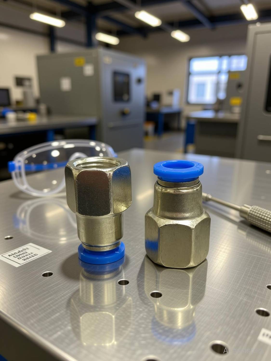 ADAWAT OD 1/4"X8 Pneumatic Push Type Female Thread 8mm Hose Barb Tube Fitting Connector Hose Connector