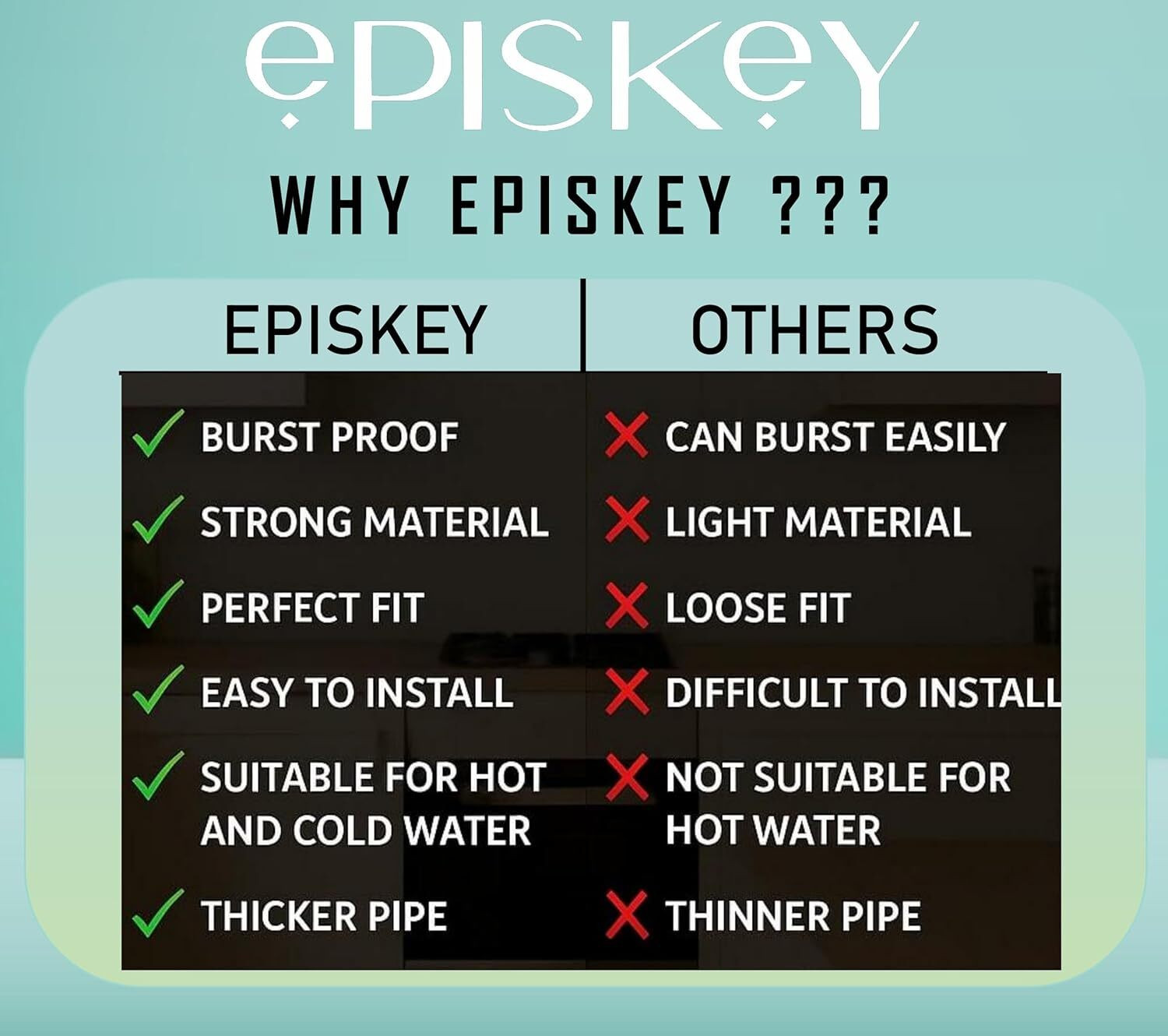 Image of Episkey OUTLET 6M Washing Machine Drain Pipe Heavy Duty PVC Outlet Hose | Flexible & Leak-Proof Hose Pipe
