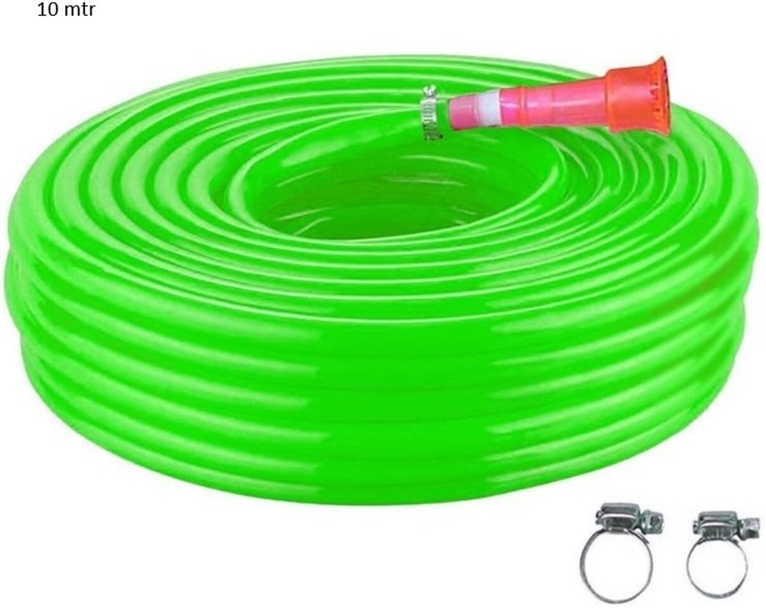 Image of RAMA PIPE 10 meter, (32 feet) garden pipe heavy duty light weight garden pipe with with tap connecter and 2 clips Hose Pipe