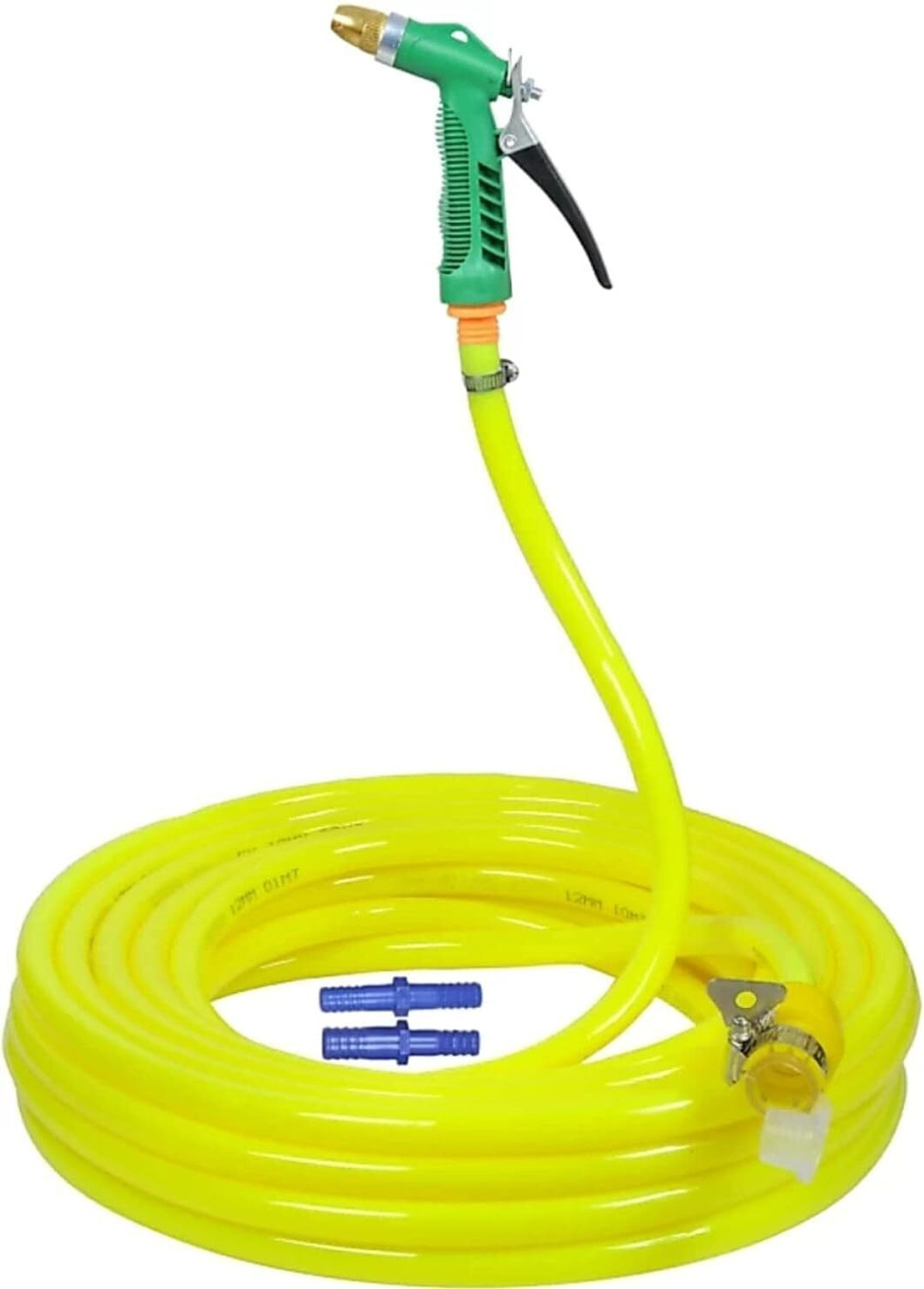 Image of AHYRA 10 Mtr Garden Car Wash Braided 3 Layered Hose Pipe WITH GUN (10 m) 10MTR with Brass Nozzle Sprayer For Garden,Car Wash,Floor Clean,Easy to Connect Hose Pipe
