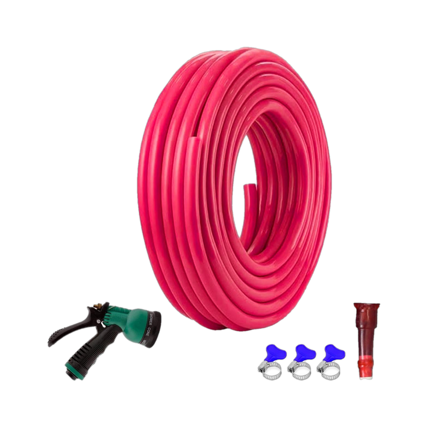 Image of Cinagro 0.5 inch with 8-mode Spray Gun, Tap Adapter & 3 Clamps Hose Pipe