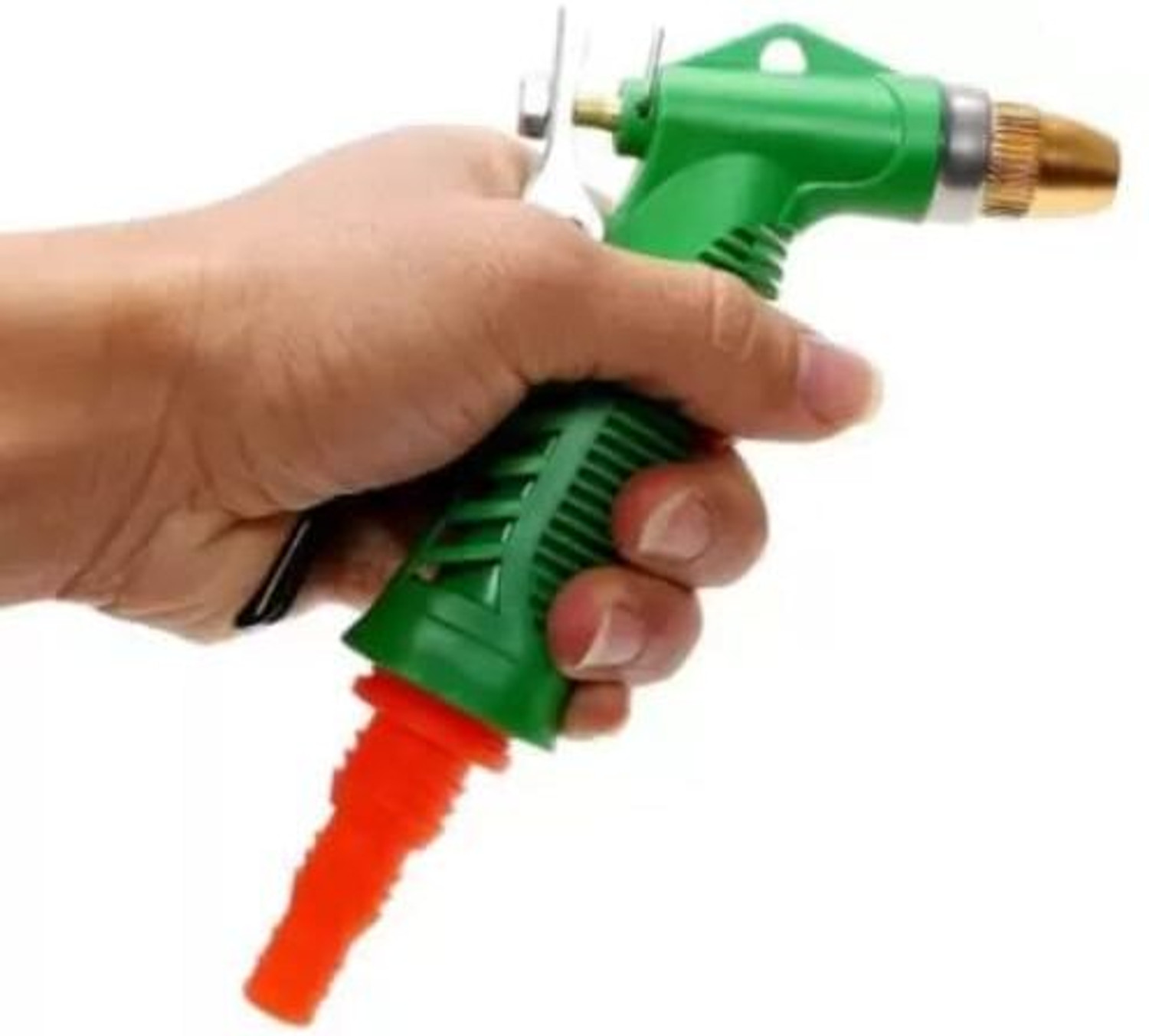 Image of AHYRA AY-20 MTR braided Hose Pipe with spray gun, tap connectors and clamps AH-20MTR-SLIM GUN Hose Pipe