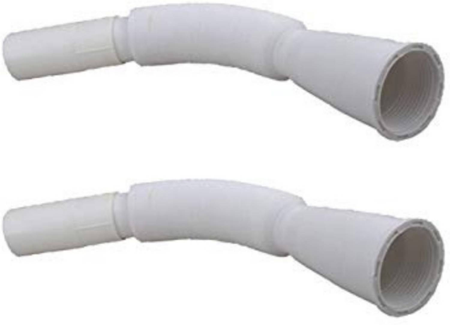 BATHONIX PVC Flexible Waste Pipe 1-1/4" for Kitchen Sink Heavy Duty Waste Water Drain Hose Outlet Tube Connector (Pack of 2) Hose Pipe