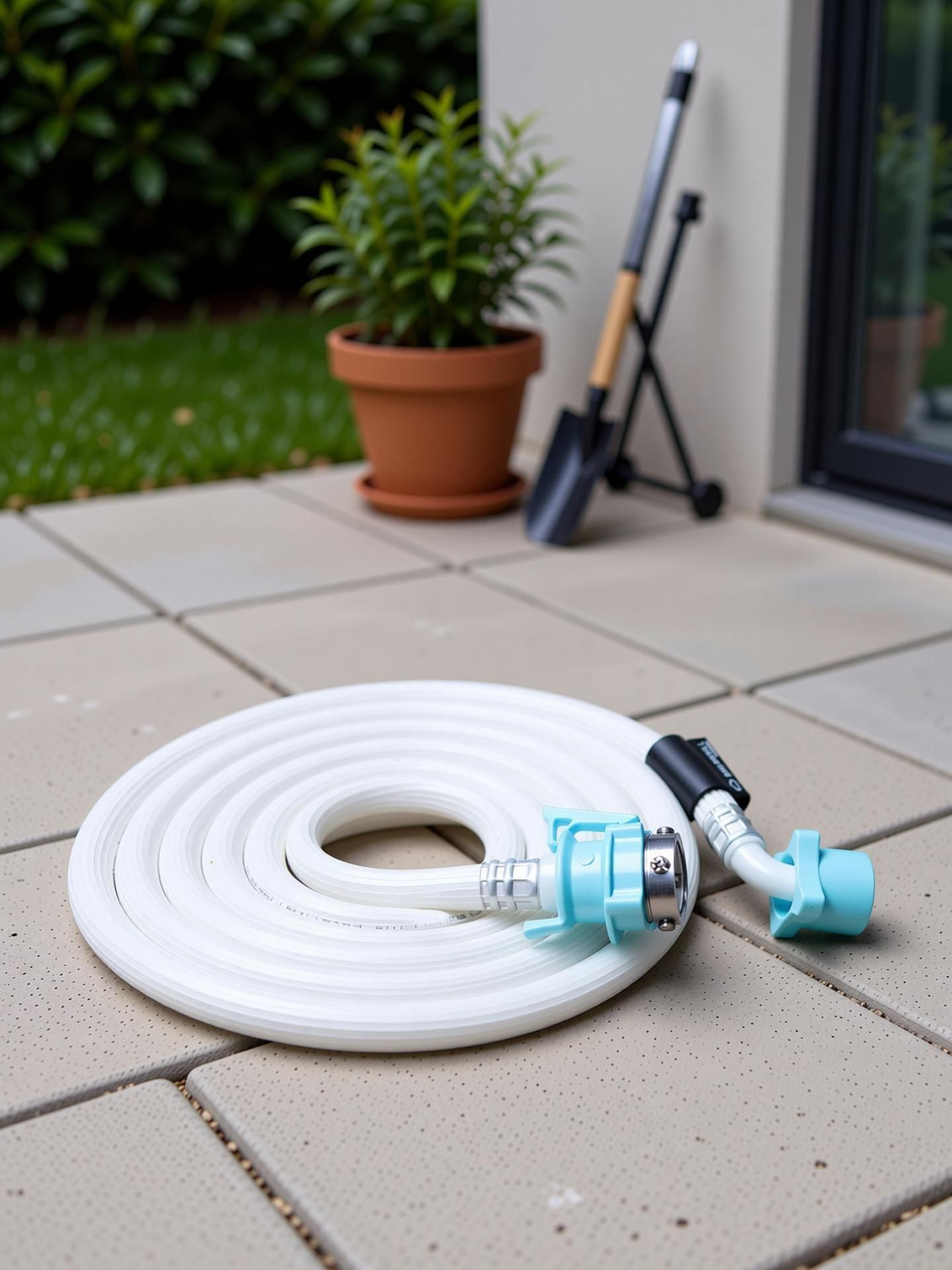 Image of BUILDSKILL BAWMIN03M 3M automatic washing machine inlet pipe | burst proof | with tap adaptor Hose Pipe