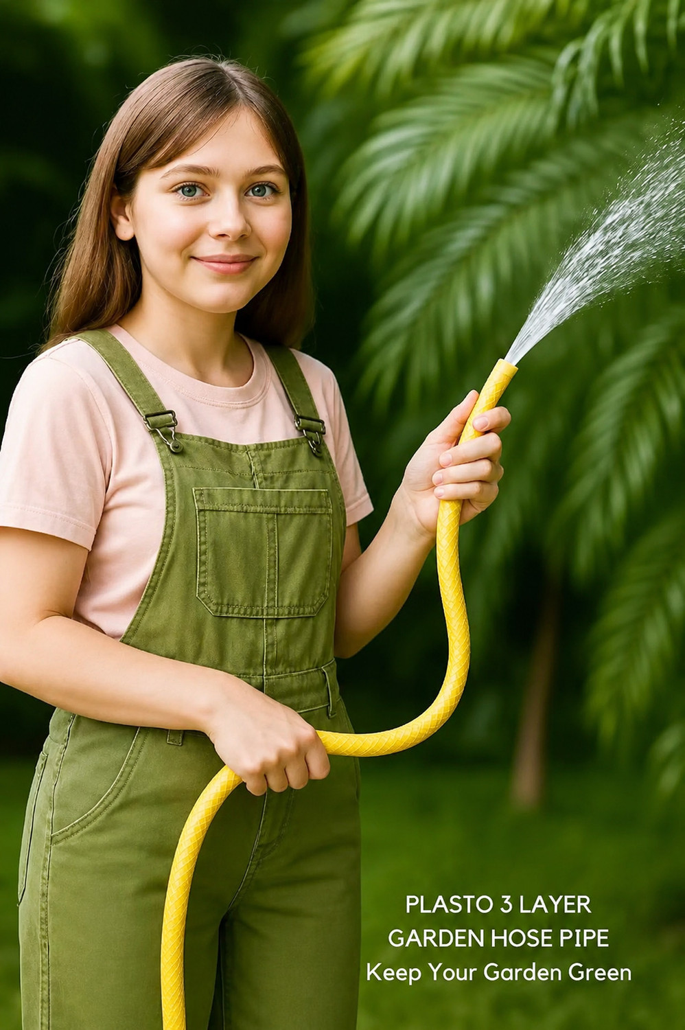 Image of Plasto Garden Pipe Heavy-Duty Flexible, Anti-Kink,2-Year Warranty,(1 /2 Inch / 15mm) 3 Layer garden pipe Hose Pipe (30 m)