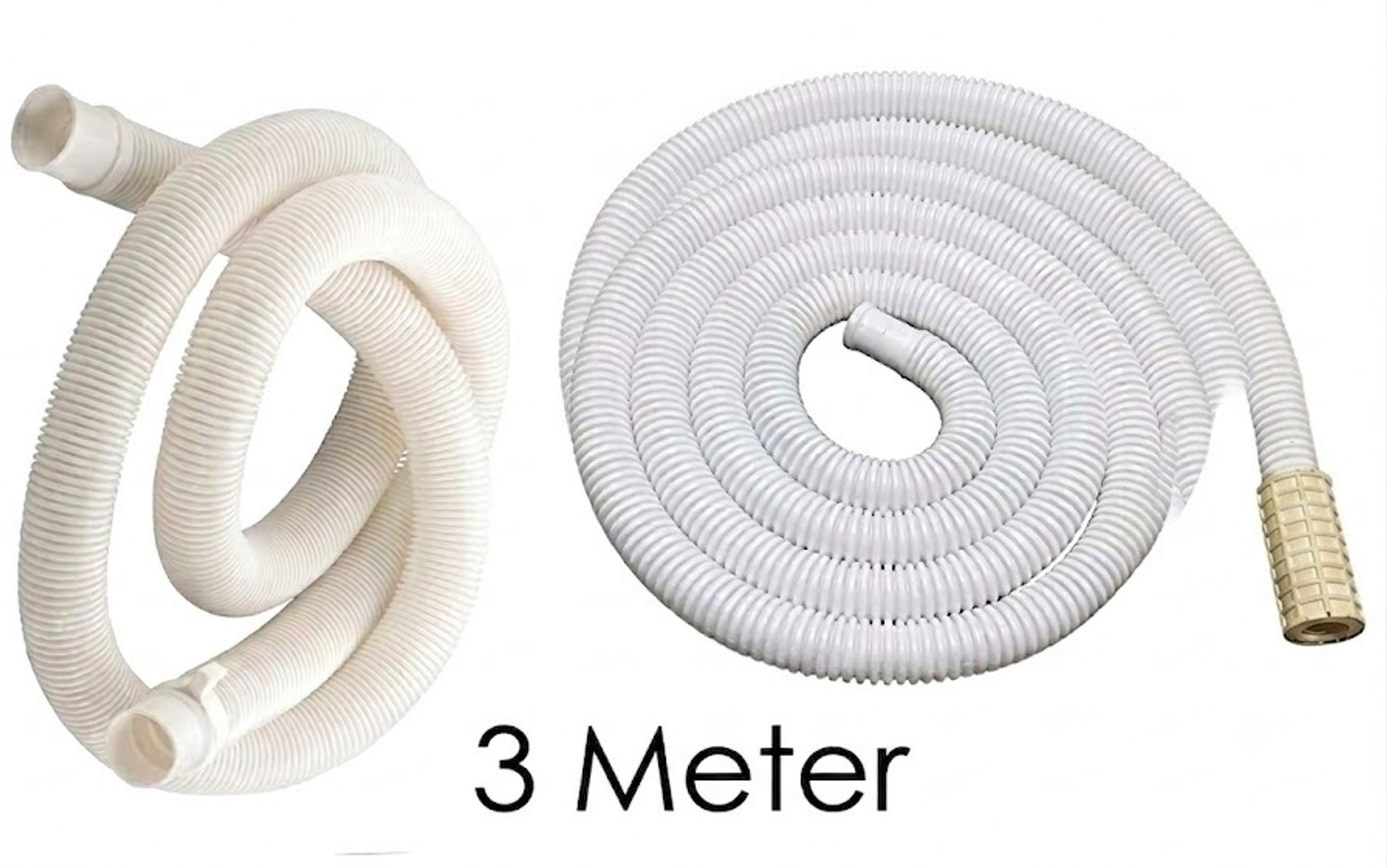 Image of SRA Accountant 3 Meter Washing Machine Semi Inlet Pipe & Outlet Pipe Combo Automatic Washing Machine Pipe (Inlet+Outlet) Hose Pipe