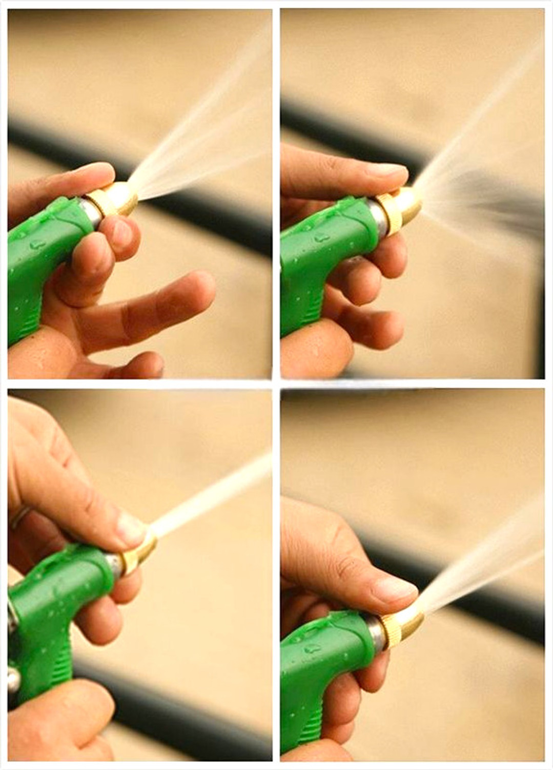 Image of Tubi 10 Meter ( 32.5 Feet) 1 /2 Inch 3- Layered Braided Pipe With Water Spray Gun. Tubi Braided Pipe For Gardening use, Car Washing,Bike washing, Home Use Hose Pipe (10 m)