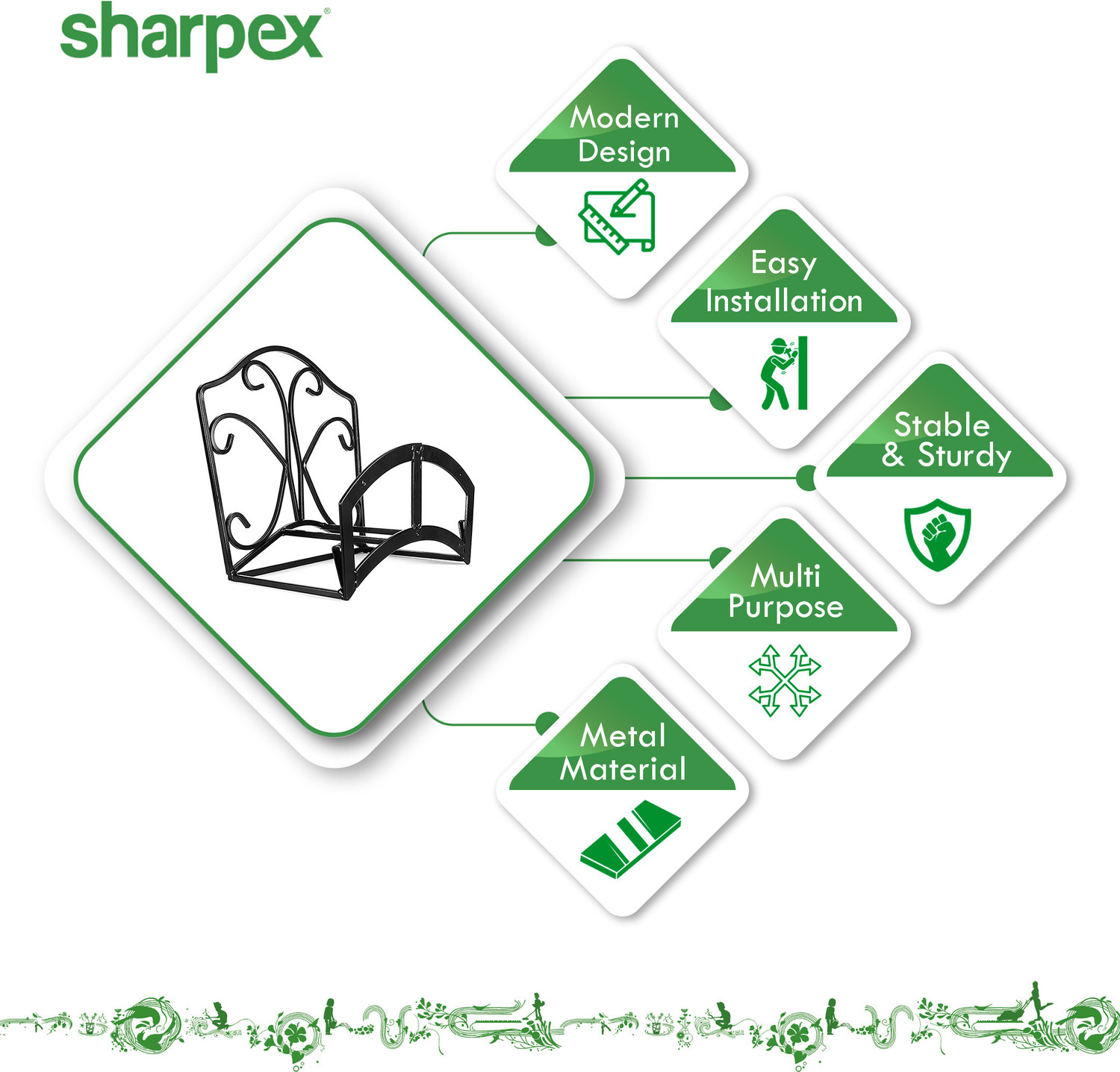 Image of Sharpex Hybrid Inner Braided 10 MT Water Hose Pipe with Hose Hanger for Garden, Outdoor, Hotel and Backyard Hose Pipe - 10 MT Hose Pipe