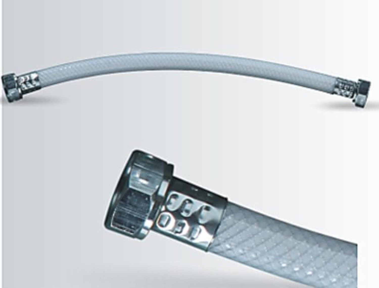 Image of COSWARE 24 inch Inch White Heavy Duty PVC Connection Pipe Suitable For Geysers, Countertop Faucets /Water Taps, Wash Basin (Pack of 2) Hose Pipe