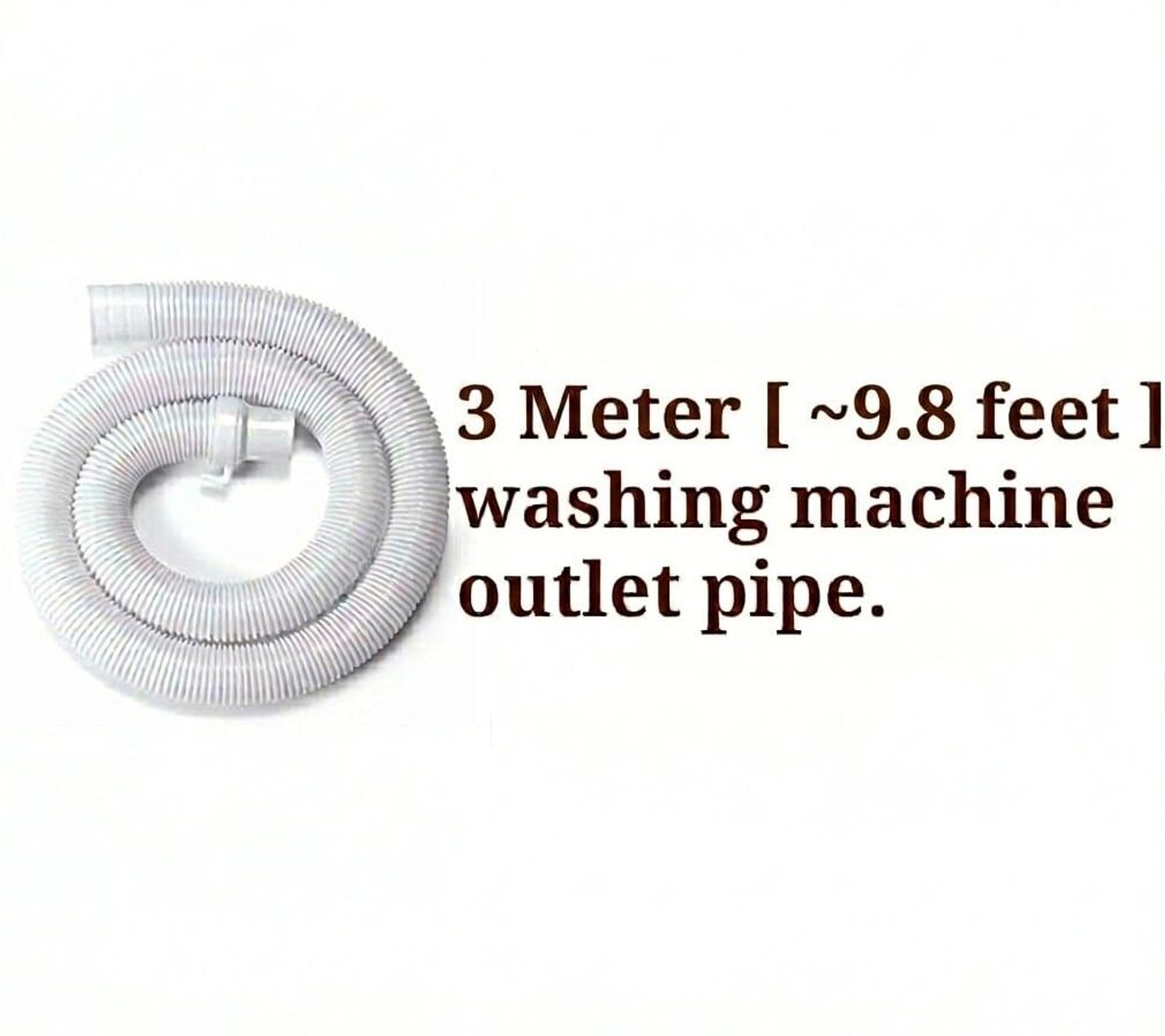 Image of SRA Accountant 3 Meter Washing Machine Semi Inlet Pipe & Outlet Pipe Combo Automatic Washing Machine Pipe (Inlet+Outlet) Hose Pipe