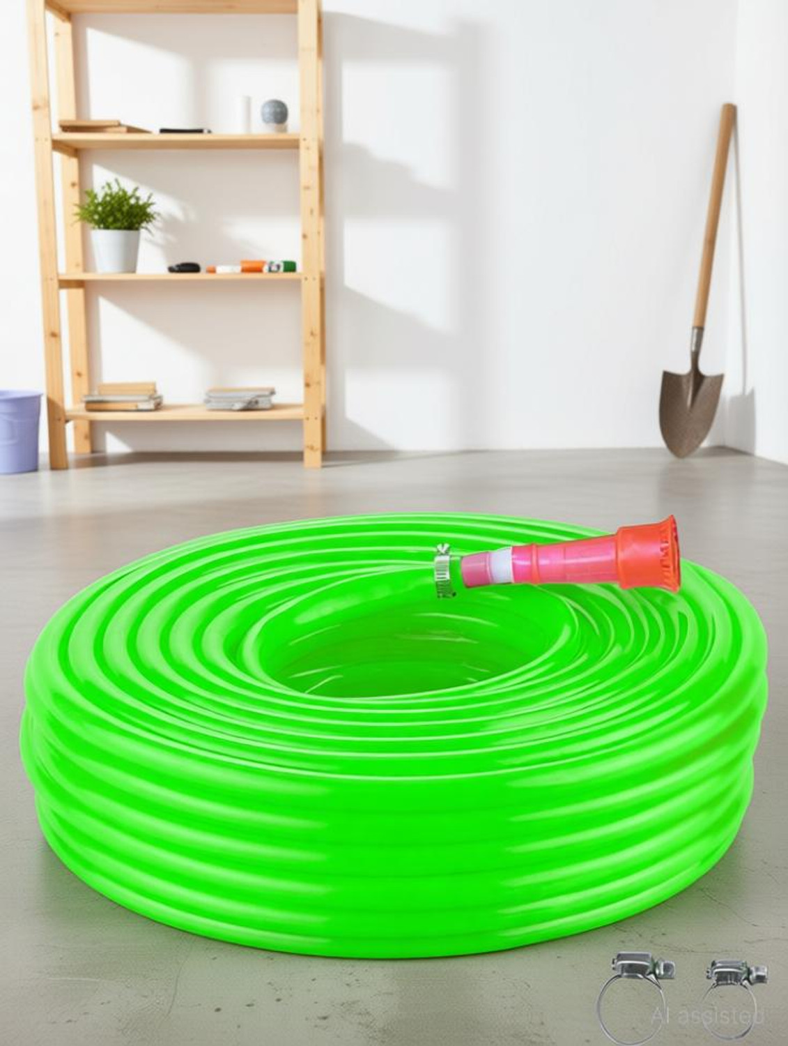 Image of RAMA PIPE 0.5 inch garden pipe water hose durable 100 feet (30 meter) for gardening with connector and clips Hose Pipe