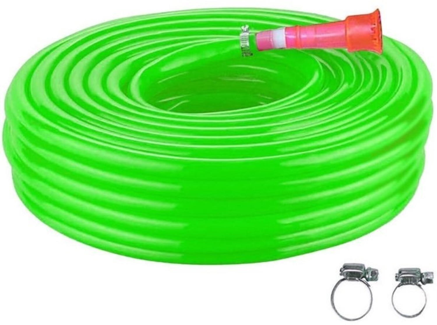 Image of RAMA PIPE 0.5 inch garden pipe water hose durable 100 feet (30 meter) for gardening with connector and clips Hose Pipe
