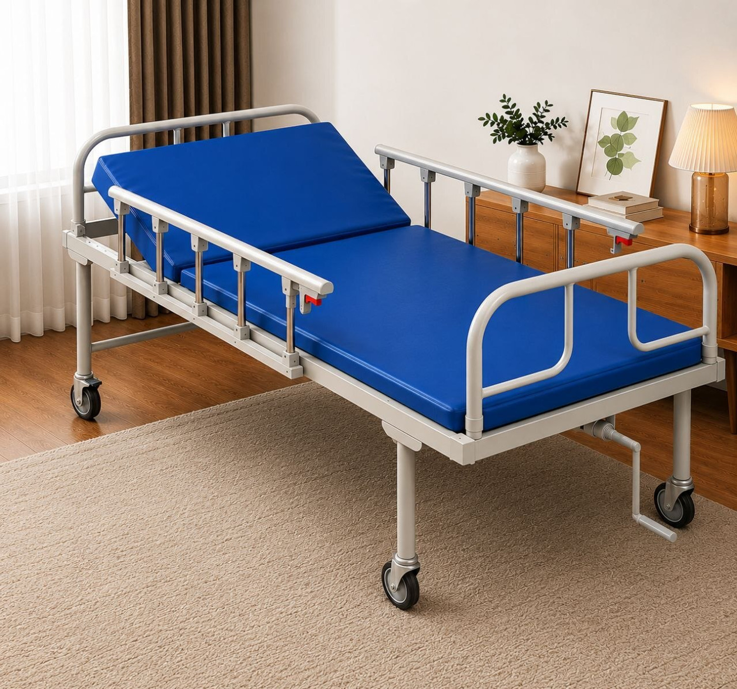 Image of Janak by MF Anodized Iron, Aluminium Alloy, Foam, Surgical Stainless Steel Speciality Hospital Bed