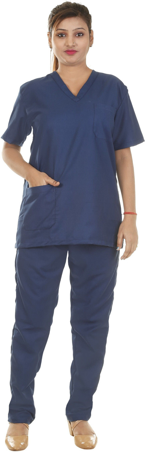 Image of Hospriqs Scrub Suit Poly Cotton - L Shirt, Pant Hospital Scrub