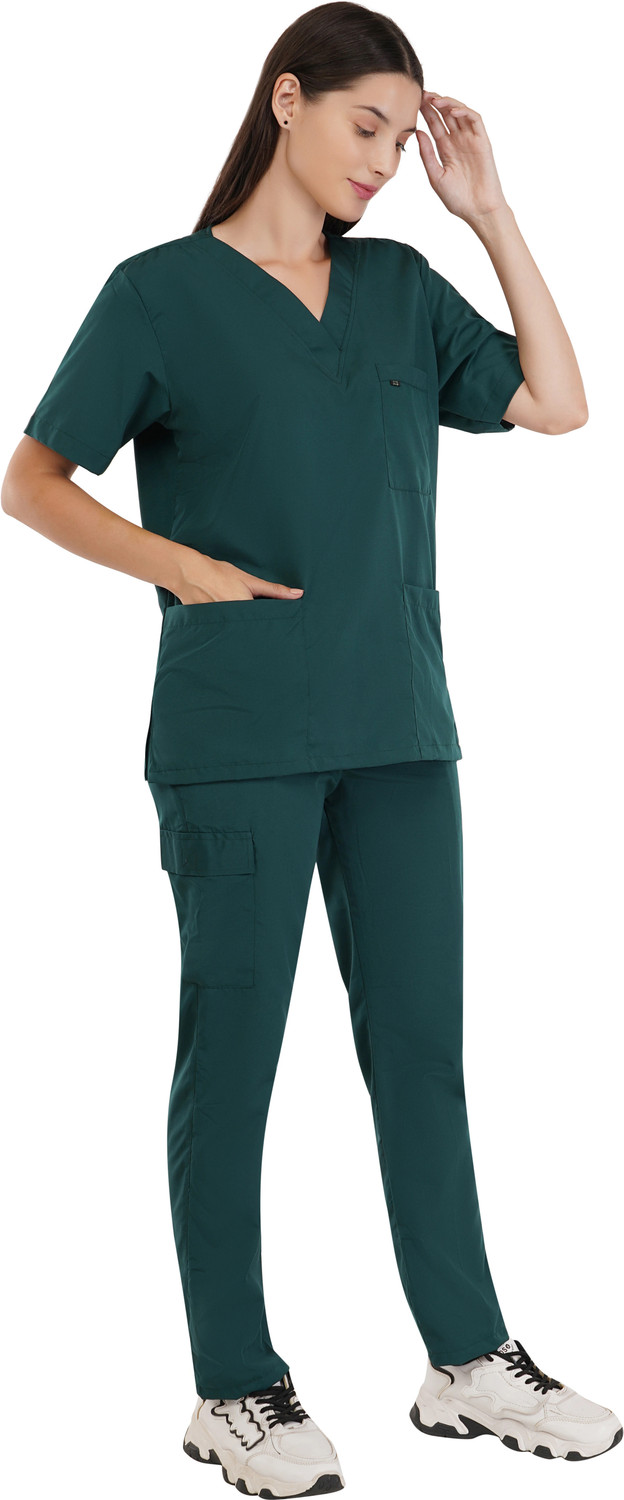 Image of PRAGATI TRENDS Elite Unisex Scrub Suit | Pants & Shirts Hospital Scrubs | Gown Hospital Scrub