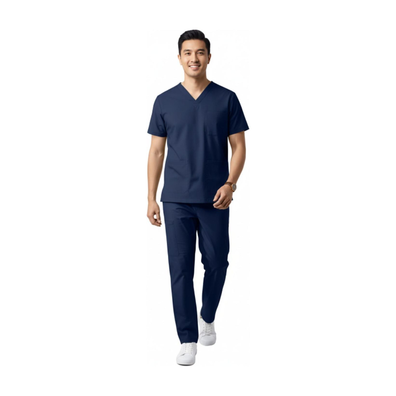 Image of UNIQFORM Men scrub suit Special for Healthcare Professionals Hospital Scrub Suit Set Shirt, Pant Hospital Scrub