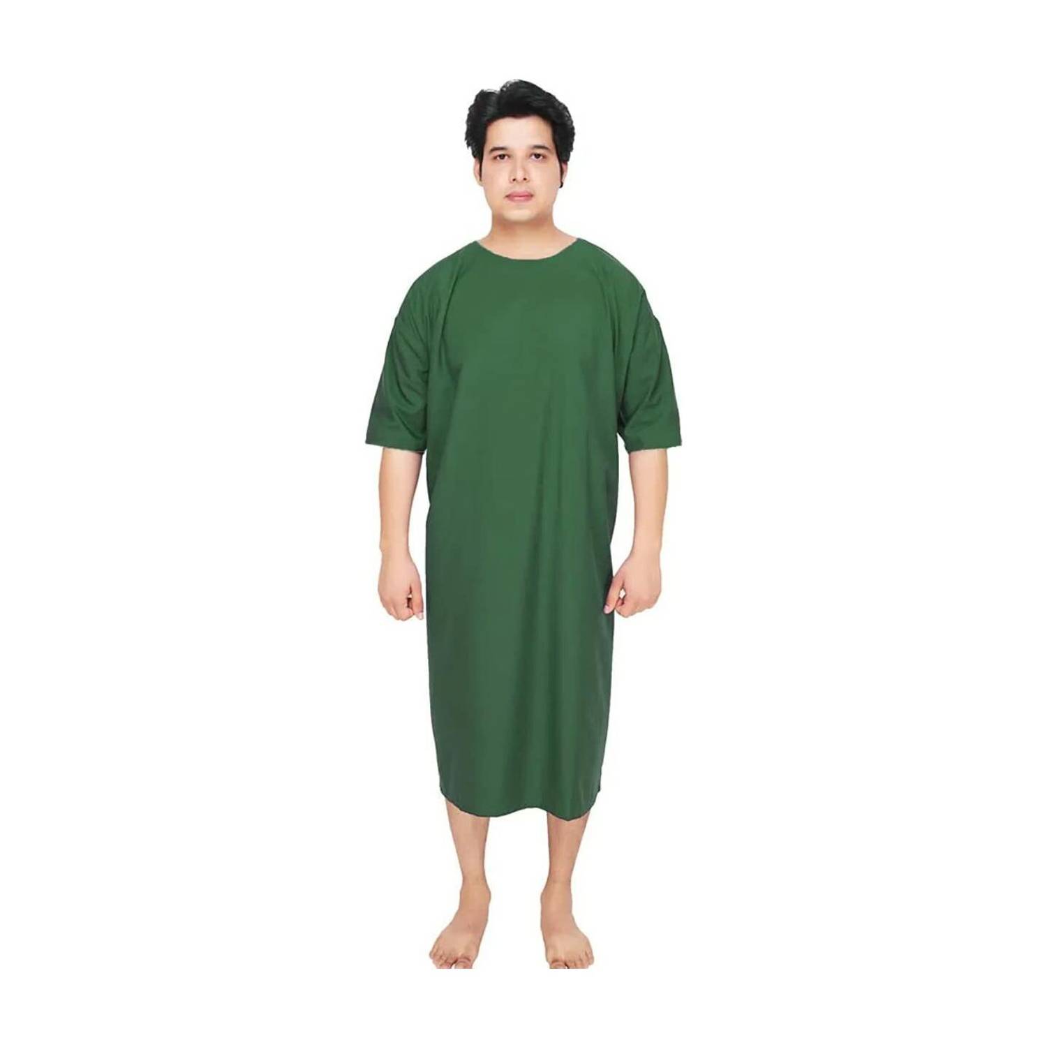 AVNEEL Patient Dress Patient Gown,Both Side Wearable (green) free size unisex Gown Hospital Scrub