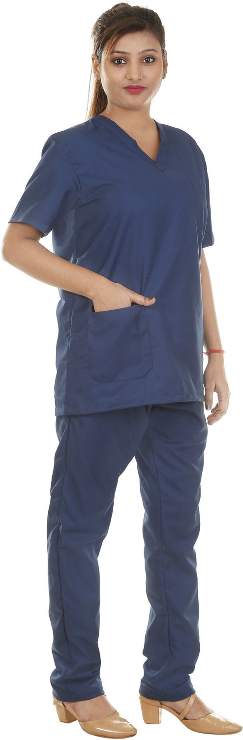 Image of Hospriqs Scrub Suit Poly Cotton - L Shirt, Pant Hospital Scrub